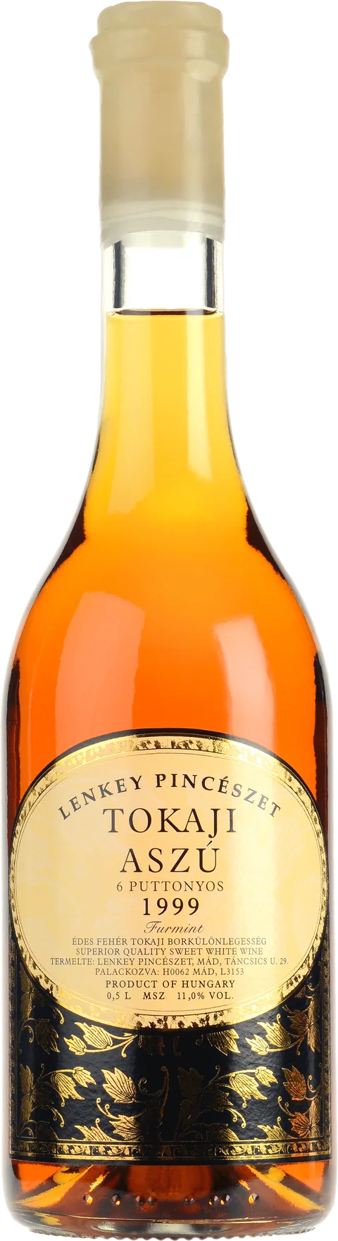 Bouteille Tokaji Aszú 6 Puttonyos 1999 – Lenkey Pincészet